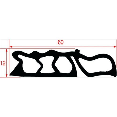 OVEN CARRIAGE GASKET 825 mm