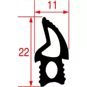 Sütőajtó tömítés 1260 mm