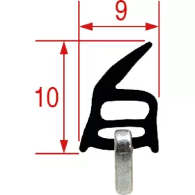   Sütő Ajtó Tömítés Whirlpool / Bauknecht / Ignishez - 450x300 mm - 4 horgos (481246688212 kompatibilis)