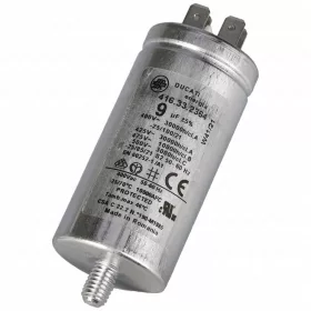 Candy Szárítógép Kondenzátor – 9µF, 400V, Sarus – Eredeti alkatrész (40016110)