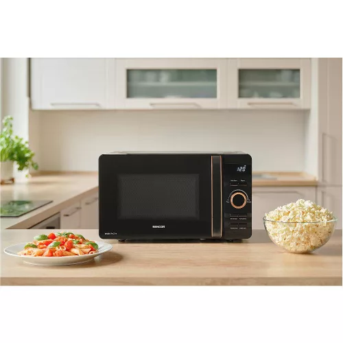 Sencor SMW 5320BK Mikrohullámú Sütő - 17L, 800W, SlimCopper design (SMW 5320BK)