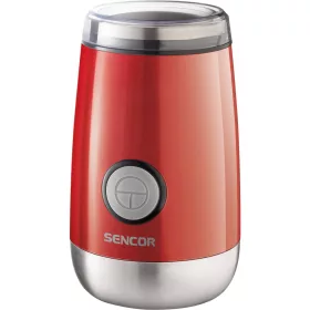 Sencor SCG 2050RD Kávédaráló – 60g kapacitás, 150W, Rozsdamentes acél kések – Piros (SCG 2050RD)