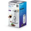 Sencor SCG 2052WH Kávédaráló – 60g kapacitás, 150W, Rozsdamentes acél – Fehér (SCG 2052WH)