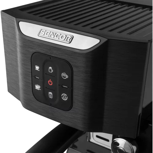 Sencor SES 4040BK Presszókávéfőző – 20 bar, 1.4L, Automata tejhabosító – Fekete (SES 4040BK)
