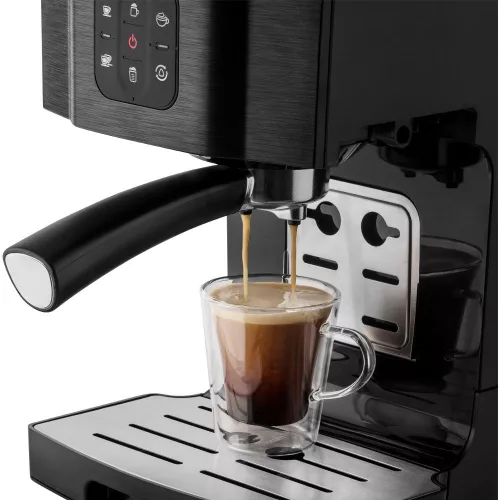 Sencor SES 4040BK Presszókávéfőző – 20 bar, 1.4L, Automata tejhabosító – Fekete (SES 4040BK)