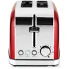 Philco PHTA 4006 Elektromos Kenyérpirító – 950W, 7 fokozat – Piros/Inox (PHTA 4006)