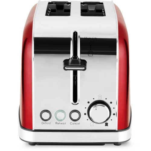 Philco PHTA 4006 Elektromos Kenyérpirító – 950W, 7 fokozat – Piros/Inox (PHTA 4006)