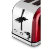 Philco PHTA 4006 Elektromos Kenyérpirító – 950W, 7 fokozat – Piros/Inox (PHTA 4006)