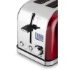 Philco PHTA 4016 Elektromos Kenyérpirító - 950W, 7 fokozat - Piros/Inox (8590669285716)