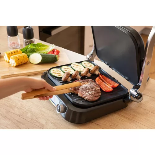 Sencor SBG 6238BK Kontakt Grill - 2100W, LCD kijelző, 7 automata program - Intelligens grillsütő (SBG 6238BK)