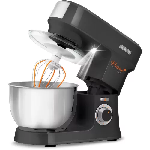 Sencor STM 3761BK Konyhai robotgép – 1000W, 4,5L, Húsdarálóval és Mixerrel – Fekete (STM 3761BK)