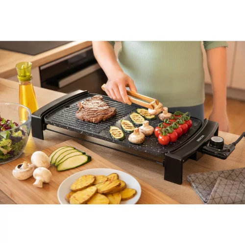 Sencor SBG 104BK Elektromos asztali grill – 2300W, 44x25 cm sütőfelület – Gránit bevonat (SBG 104BK)