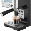 Sencor SES 4090SS Espresso kávéfőző – 15 bar, 1450W, LCD kijelző – Tejtartállyal (SES 4090SS)