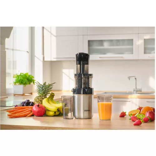 Sencor SSJ 8050SS Lassú Prés – 200W, 78mm adagolócső – Rozsdamentes acél (SSJ 8050SS)