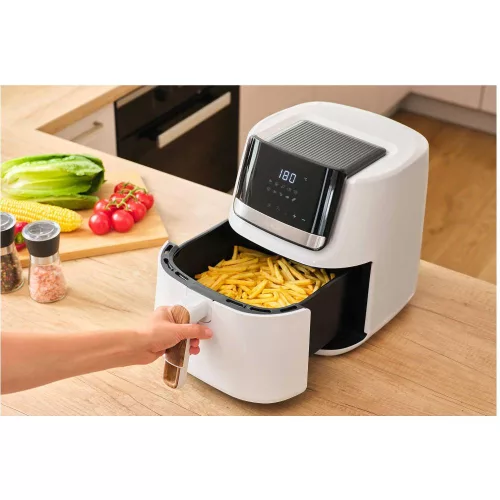 Sencor SFR 6551WH Forrólevegős fritőz – 6,5L, 1600W, 10 program – Fehér (SFR 6551WH)