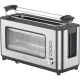 Sencor STS 4050SS Kenyérpirító - 1200W, Üvegablakos, Hosszú nyílású - Inox (STS 4050SS)
