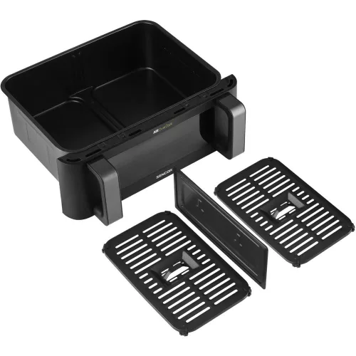 Sencor SFR 9650BK Forrólevegős fritőz – 9L, 2700W, Dual Cook – Fekete (SFR 9650BK)