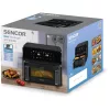 Sencor SFR 9650BK Forrólevegős fritőz – 9L, 2700W, Dual Cook – Fekete (SFR 9650BK)