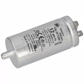 Candy Szárítógép Kondenzátor – 12µF, 475V, Sarus – Eredeti alkatrész (41041497)