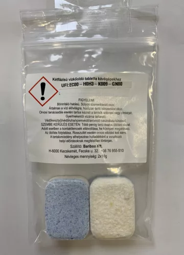 Kétfázisú vízkőoldó tabletta kávégépekhez 2x16 g (415943)