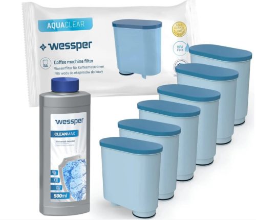 6x Wessper vízszűrő (Philips AquaClean CA6903) + 1x Wessper 1l vízkőoldó ajándék