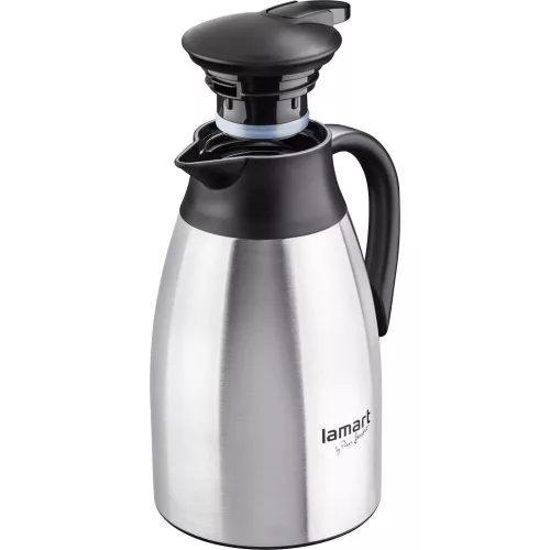 Lamart LT4032 Nemesacél Termosz – 1,5L, Ezüst/Fekete – Table széria (LT4032)