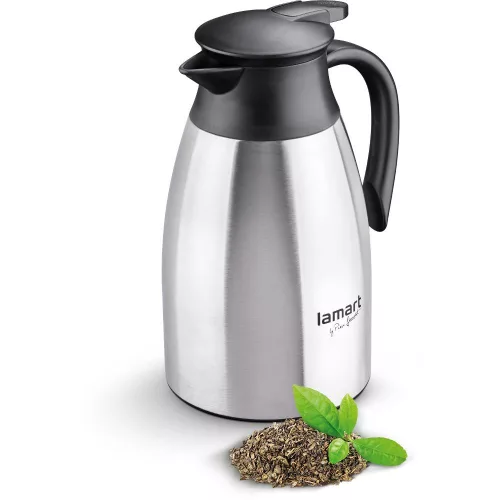 Lamart LT4032 Nemesacél Termosz – 1,5L, Ezüst/Fekete – Table széria (LT4032)