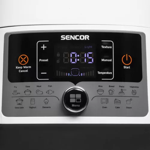 Sencor SPR 3600WH Elektromos kukta - 5,5 l, 1000W, 14 program - Tapadásmentes edénnyel (SPR 3600WH)