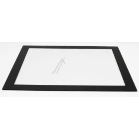 Belső Sütőajtó Üveg Amica / Hansa Sütőhöz – Fekete keretes – 485 x 375 mm (8062914 kompatibilis)