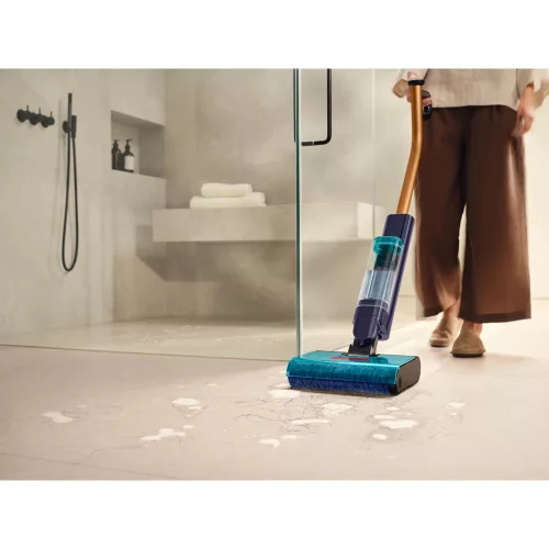 Dyson Clean+Wash Hygiene Padlótisztító – Nedves és száraz tisztítás, 35 perc üzemidő – Copper/Prussian Blue (WashG1)