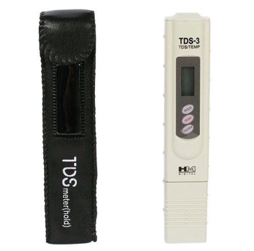HM Digitális TDS mérő hőmérővel és bőrdobozral TDS-3