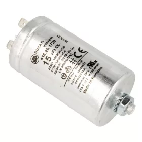   Whirlpool / Indesit Kondenzátor – 15µF, 475V, Fémházas – Szárítógéphez (C00317456)