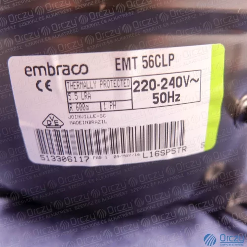 EMC55CLT Kompresszor R600 (eredeti) WHIRLPOOL hűtőgép