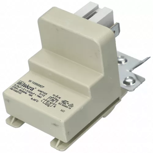 Whirlpool Mosógép Zavarszűrő Kondenzátor – 0,25µF, 275V, 16A – TDLR széria (C00309386)