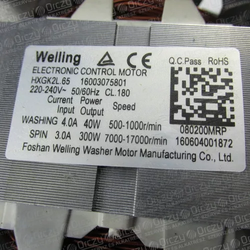 Motor (eredeti) WHIRLPOOL / INDESIT mosógép