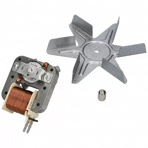 Légkeverő Motor Ventilátorral és Lapáttal Whirlpool / Indesit Sütőhöz – 22W / 17,2 mm – Univerzális (C00310972 kompatibilis)