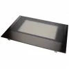 595x427 mm Üveg, ajtó, külső, króm, (eredeti) WHIRLPOOL / INDESIT tűzhely