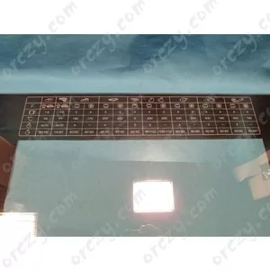 Üveg (sütő ajtó, belső) WHIRLPOOL tűzhely