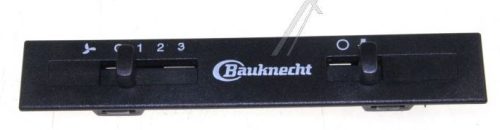 Kezelőegység Bauknecht 481245310978 Csúsztatható kapcsolószalag fénysebességű elszívó motorháztetőhöz