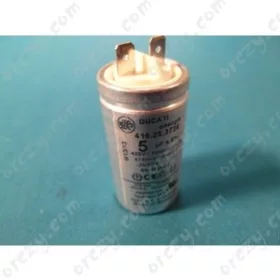   5 uF 475V Kondenzátor, sarus, fémházas (eredeti) WHIRLPOOL páraelszívó