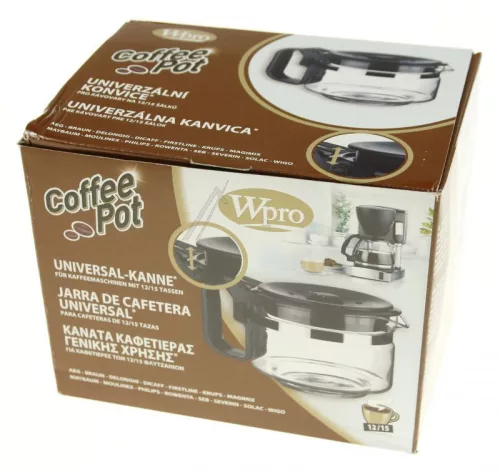 PHILIPS Üvegkanna Wpro 484000000317 UCF100 Kávéskanna Universal 12-15 csésze szűrő kávéfőzőhöz