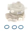 Váltószelep Motor Whirlpool / Indesit Mosogatógéphez – 3W – O-gyűrű készlettel (C00525113 kompatibilis)