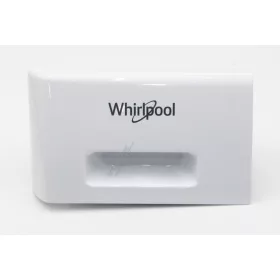   Whirlpool Mosógép Mosószerfiók Fogantyú – Fehér, Global FC széria – Eredeti alkatrész (C00536109)