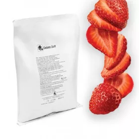 Gelato Soft Eper ízű lágyfagylalt por 1,6 kg (489075)