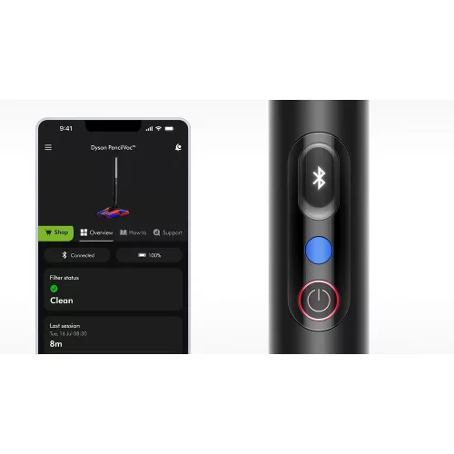 Dyson PencilVac Fluffycones™ Vezeték Nélküli Porszívó – 30 perc üzemidő, 95mm vékony – Minden irányba mozgatható (PencilVac)