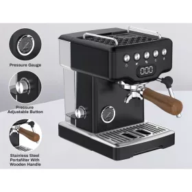   AVX EM3202-X58 58mm Hófehérke Black Edition Kávégép (Fekete)