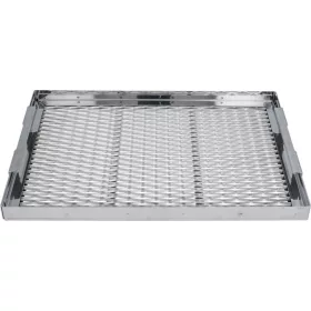 LÁVA KŐ RÁCS ROZSDAMENTES ACÉL 470x325x20 mm