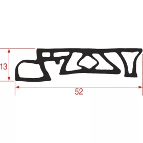 Sütő/főzőkészülék tömítés sütőkocsihoz 785 mm