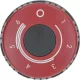 FEKETE-PIROS GOMB ø 75 mm 0-6