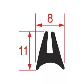 BELSŐ TÖMÍTÉS SÜTŐÜVEGHEZ 2400 mm